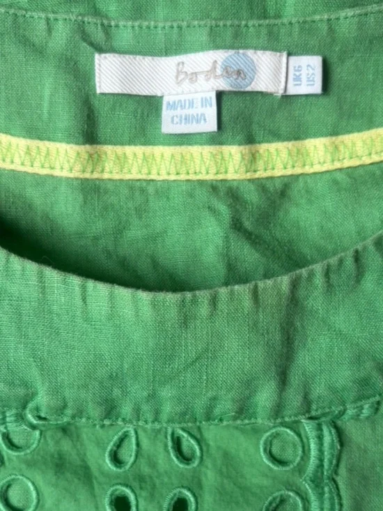 Retro BodenGreen Broderie Tank - Picture 2 of 5